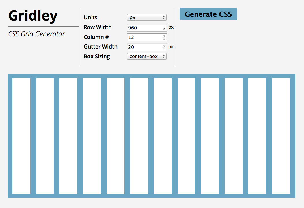 Gridley Grid Generator screenshot